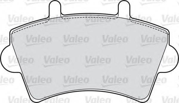 Комплект тормозных колодок, дисковый тормоз VALEO 598537