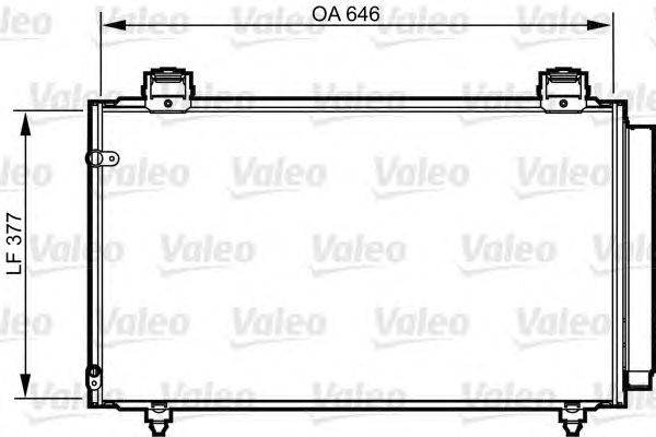 Конденсатор, кондиционер VALEO 814210