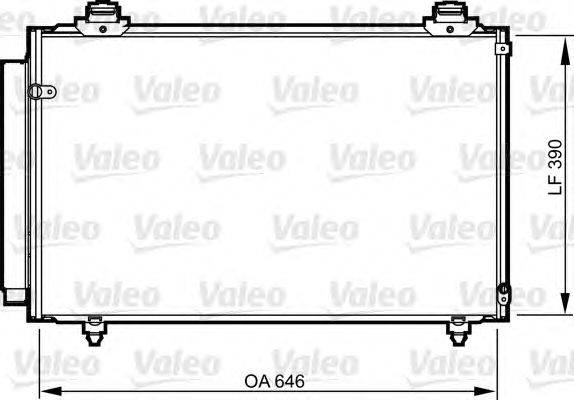 Конденсатор, кондиционер VALEO 814212