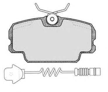 Комплект тормозных колодок, дисковый тормоз RAICAM 297.0