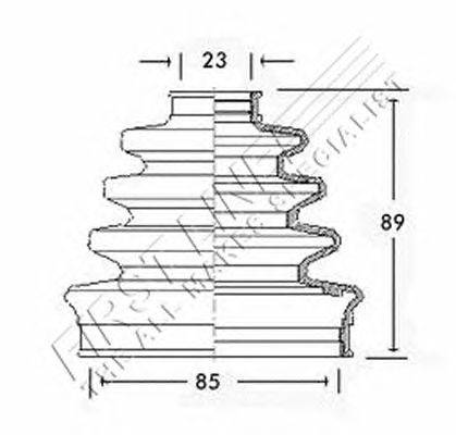 Пыльник, приводной вал FIRST LINE FCB2286