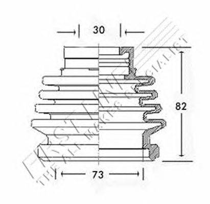 Пыльник, приводной вал FIRST LINE FCB2576