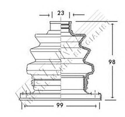 Пыльник, приводной вал FIRST LINE FCB2766