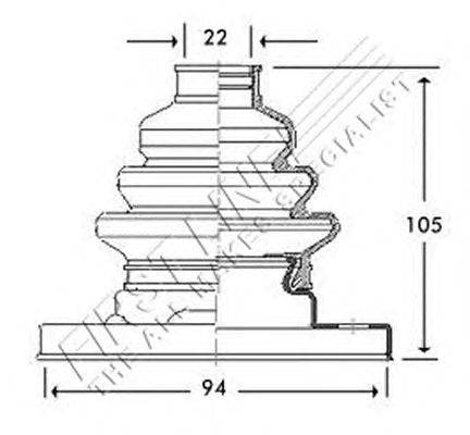 Пыльник, приводной вал SPIDAN 300470
