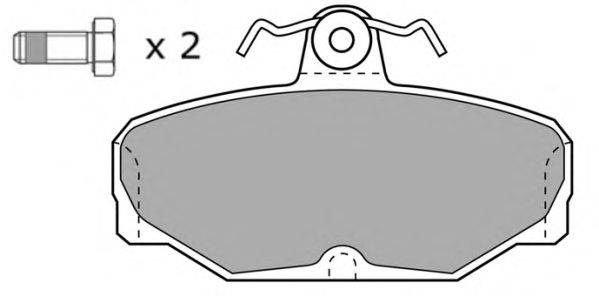Комплект тормозных колодок, дисковый тормоз FREMAX FBP052601