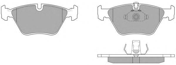 Комплект тормозных колодок, дисковый тормоз FREMAX FBP-0624-01