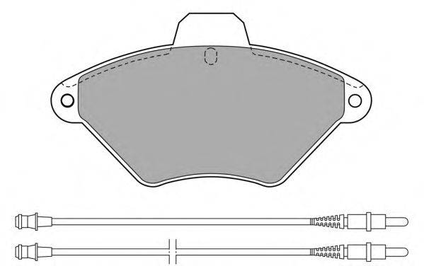 Комплект тормозных колодок, дисковый тормоз FREMAX FBP-0887