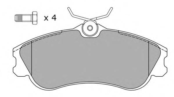 Комплект тормозных колодок, дисковый тормоз FREMAX FBP-1068-01