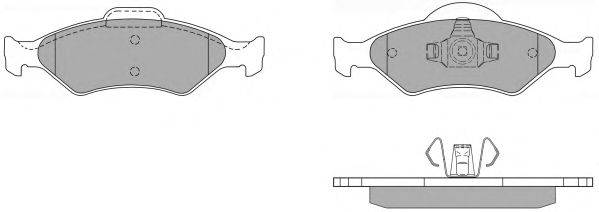 Комплект тормозных колодок, дисковый тормоз FREMAX 23200