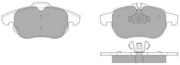 Комплект тормозных колодок, дисковый тормоз FREMAX FBP1265