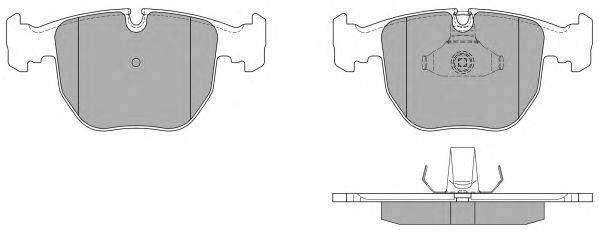 Комплект тормозных колодок, дисковый тормоз FREMAX 21486