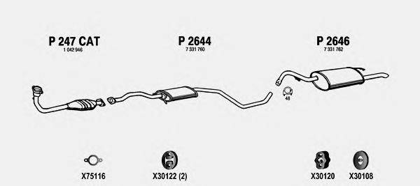 Система выпуска ОГ FENNO FO205