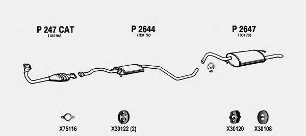 Система выпуска ОГ FENNO FO206