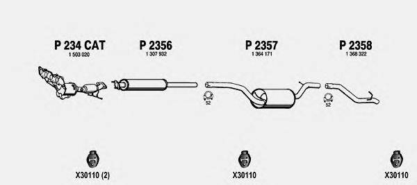 Система выпуска ОГ FENNO FO602