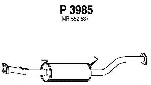 Средний глушитель выхлопных газов FENNO P3985