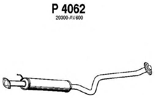 Средний глушитель выхлопных газов FENNO P4062