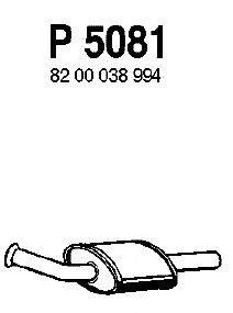Средний глушитель выхлопных газов FENNO P5081