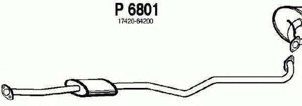 Средний глушитель выхлопных газов FENNO P6801