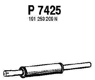 Средний глушитель выхлопных газов FENNO P7425