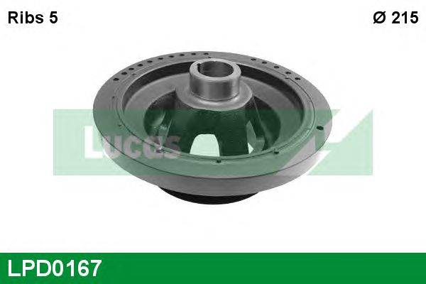 Ременный шкив, коленчатый вал LUCAS ENGINE DRIVE LPD0167
