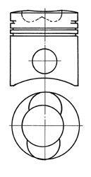 Поршень KOLBENSCHMIDT 91043700
