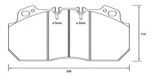 Комплект тормозных колодок, дисковый тормоз STOP 29090