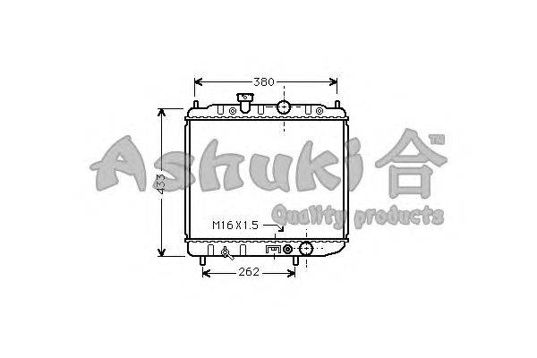 Радиатор, охлаждение двигателя ASHUKI C55105