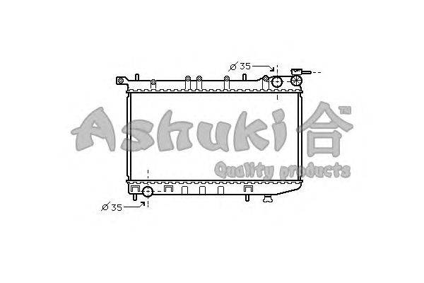 Радиатор, охлаждение двигателя ASHUKI N65120