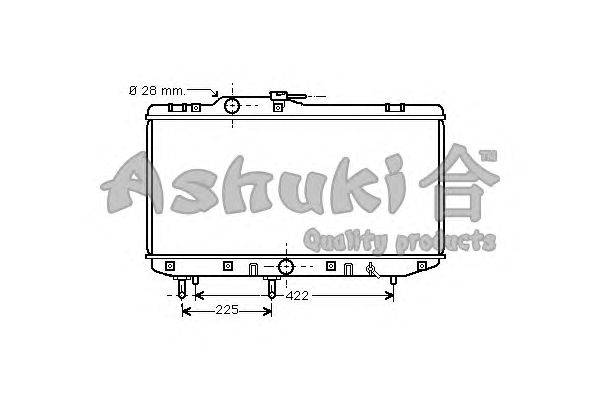 Радиатор, охлаждение двигателя ASHUKI T550-11