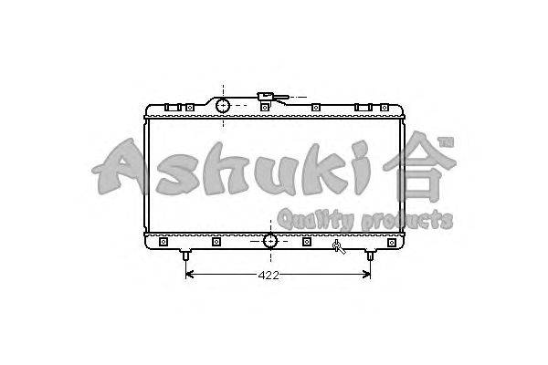 Радиатор, охлаждение двигателя ASHUKI T550-25