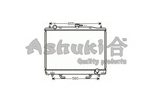Радиатор, охлаждение двигателя ASHUKI C551-04