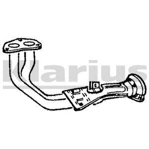Труба выхлопного газа KLARIUS 120100