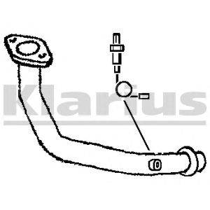 Труба выхлопного газа KLARIUS 301329