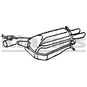 Глушитель выхлопных газов конечный KLARIUS 231023