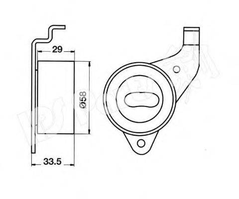 Устройство для натяжения ремня, ремень ГРМ IPS Parts ITB-6251