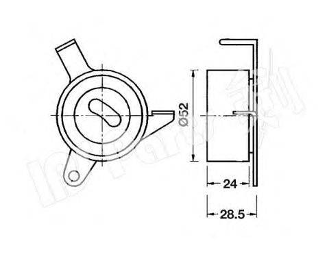 Устройство для натяжения ремня, ремень ГРМ IPS Parts ITB-6603