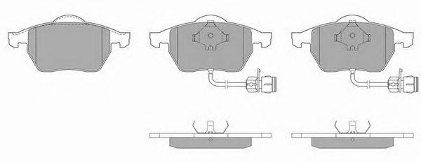 Комплект тормозных колодок, дисковый тормоз SIMER 581