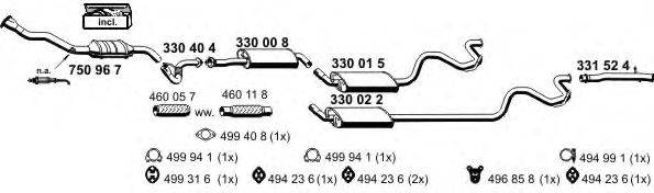 Система выпуска ОГ ERNST 030355