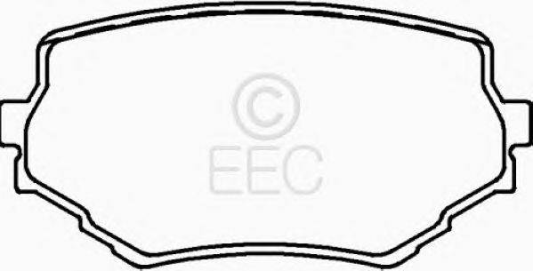 Комплект тормозных колодок, дисковый тормоз EEC BRP0903