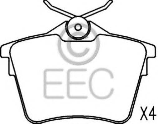 Комплект тормозных колодок, дисковый тормоз EEC BRP1426