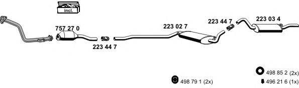 Система выпуска ОГ ERNST 010005