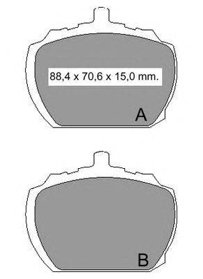Комплект тормозных колодок, дисковый тормоз VEMA 831370