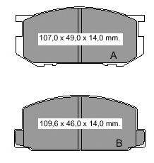 Комплект тормозных колодок, дисковый тормоз VEMA 832300