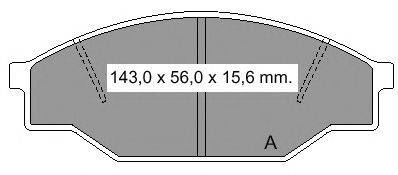 Комплект тормозных колодок, дисковый тормоз VEMA 835760