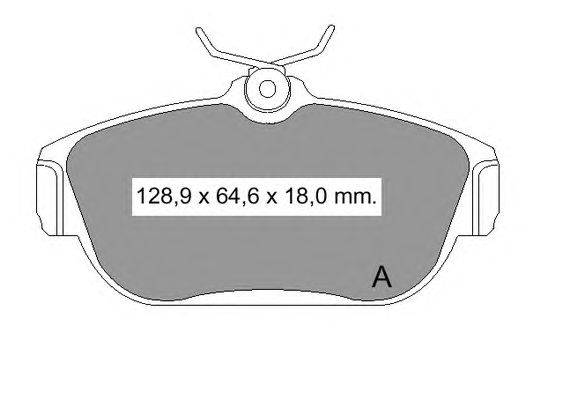 Комплект тормозных колодок, дисковый тормоз VEMA 835850