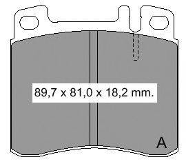 Комплект тормозных колодок, дисковый тормоз VEMA 836340