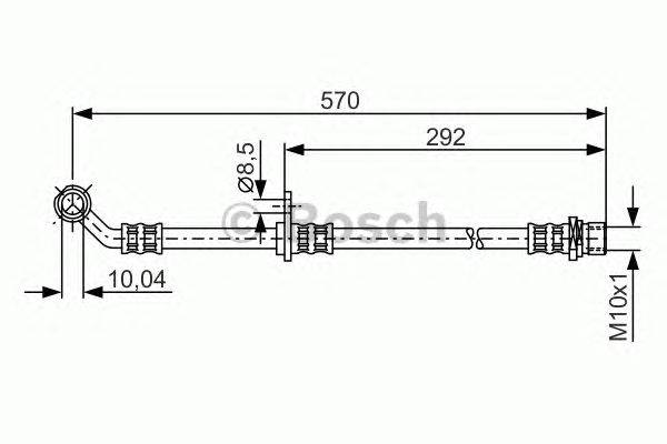 Тормозной шланг BOSCH 1 987 481 303