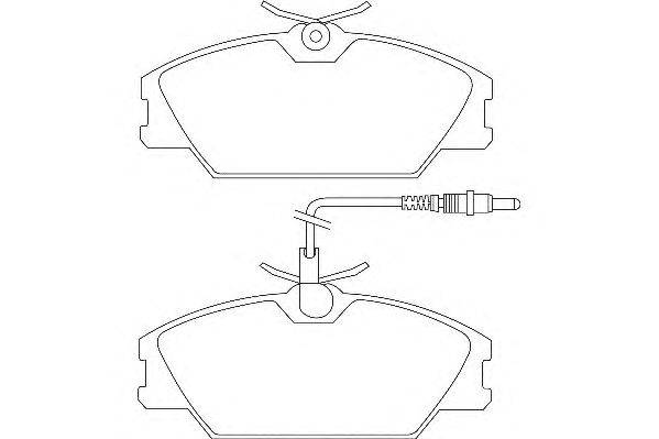 Комплект тормозных колодок, дисковый тормоз WAGNER WBP21388A