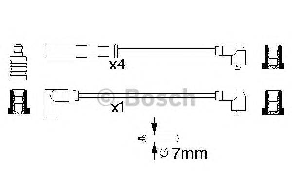 Комплект проводов зажигания BOSCH 0 986 356 763