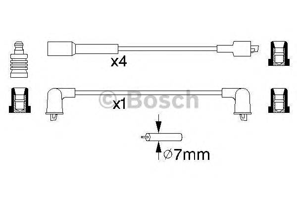 Комплект проводов зажигания BOSCH 0 986 356 941